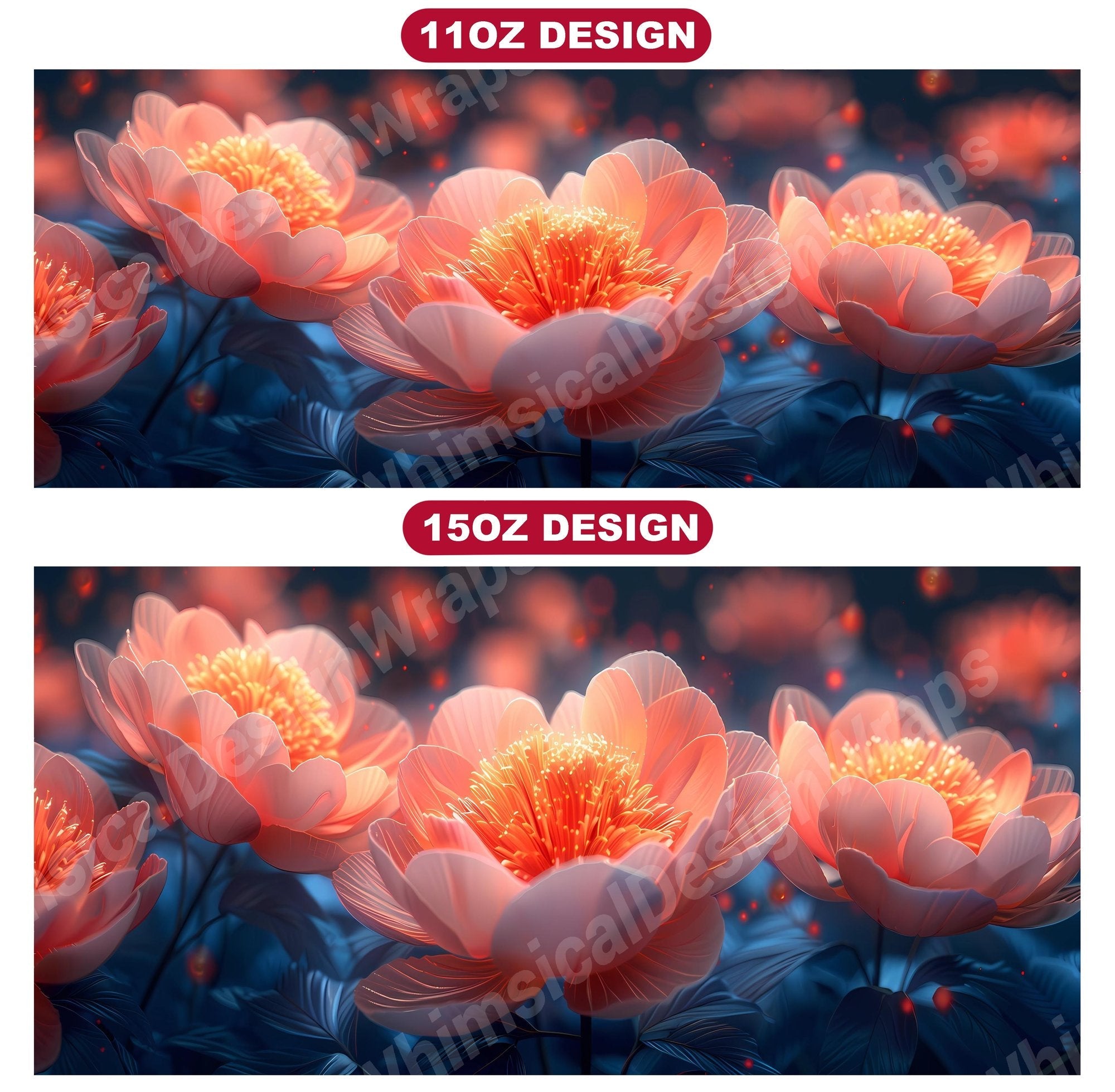 Flower Peonies 1 Mug Wrap