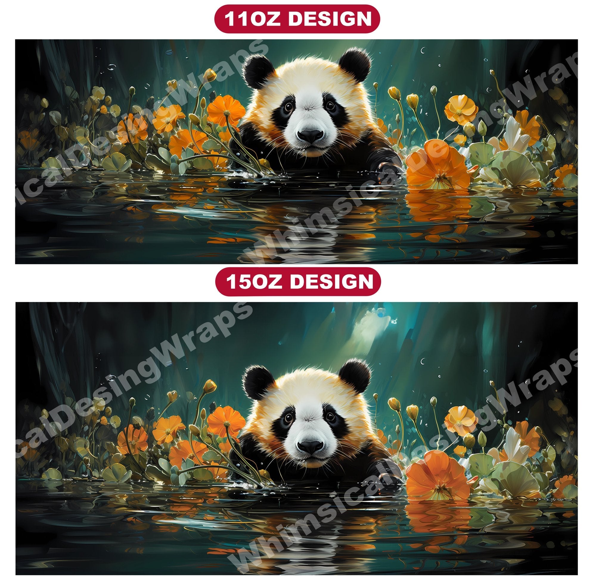 Baby Pandas Mug Wrap