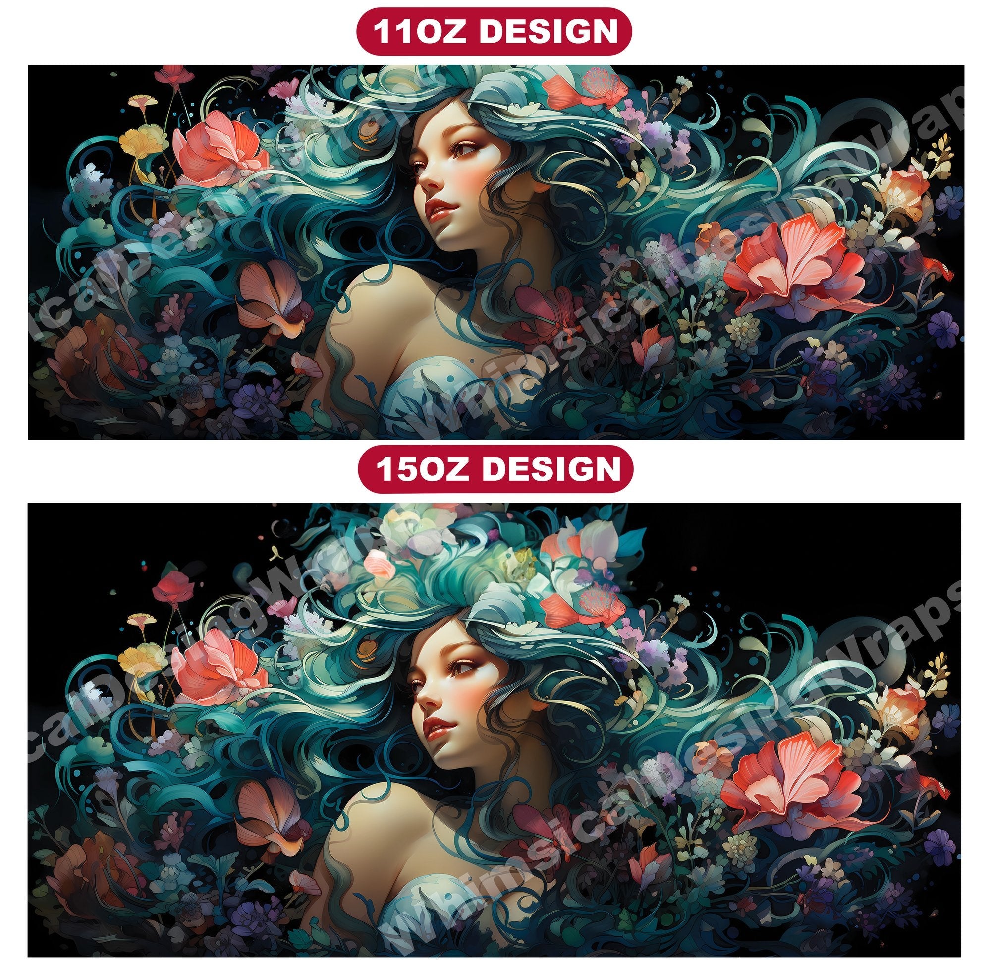 Mermaid Mug Wrap