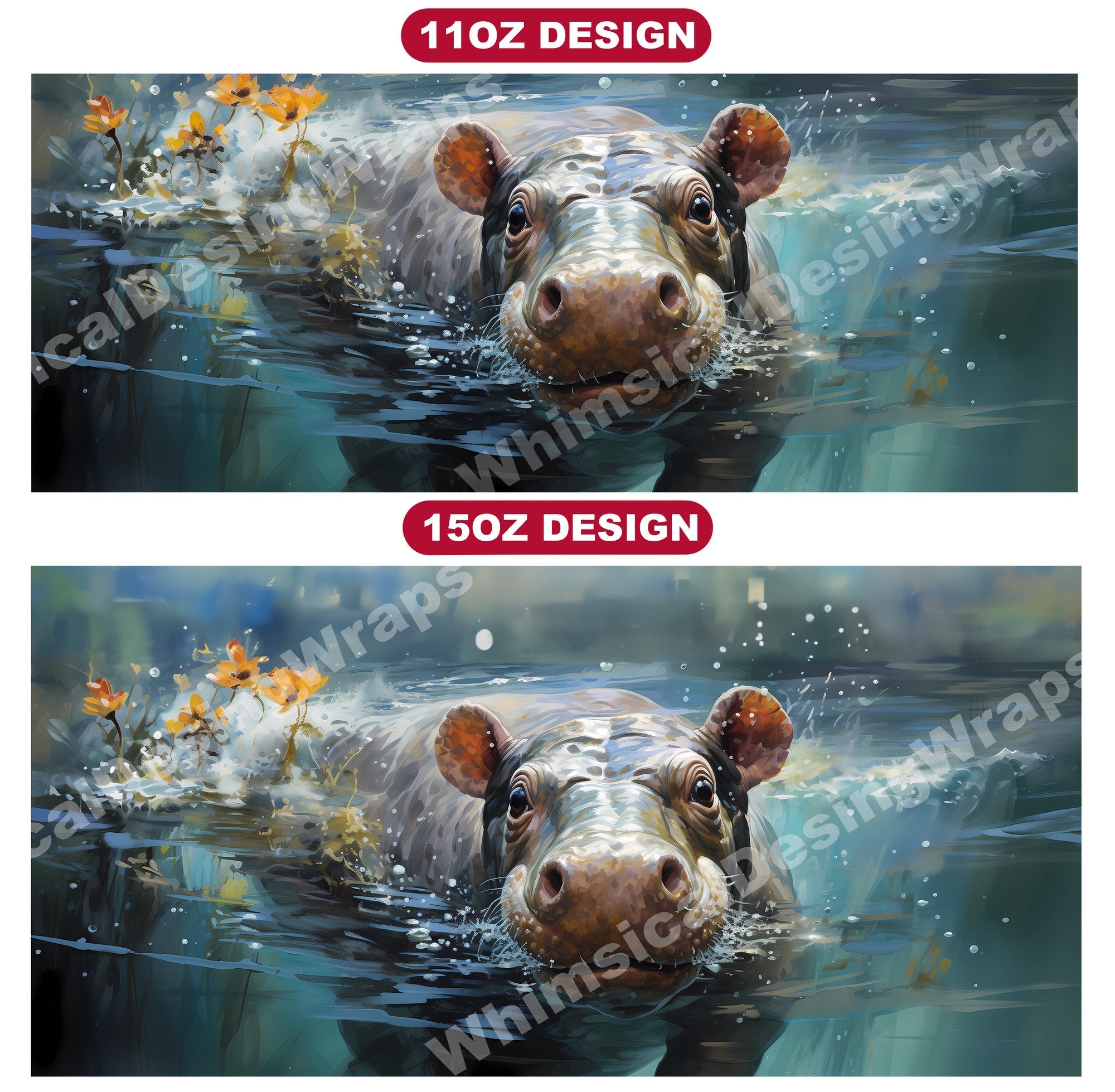 Baby Hippo Mug Wrap