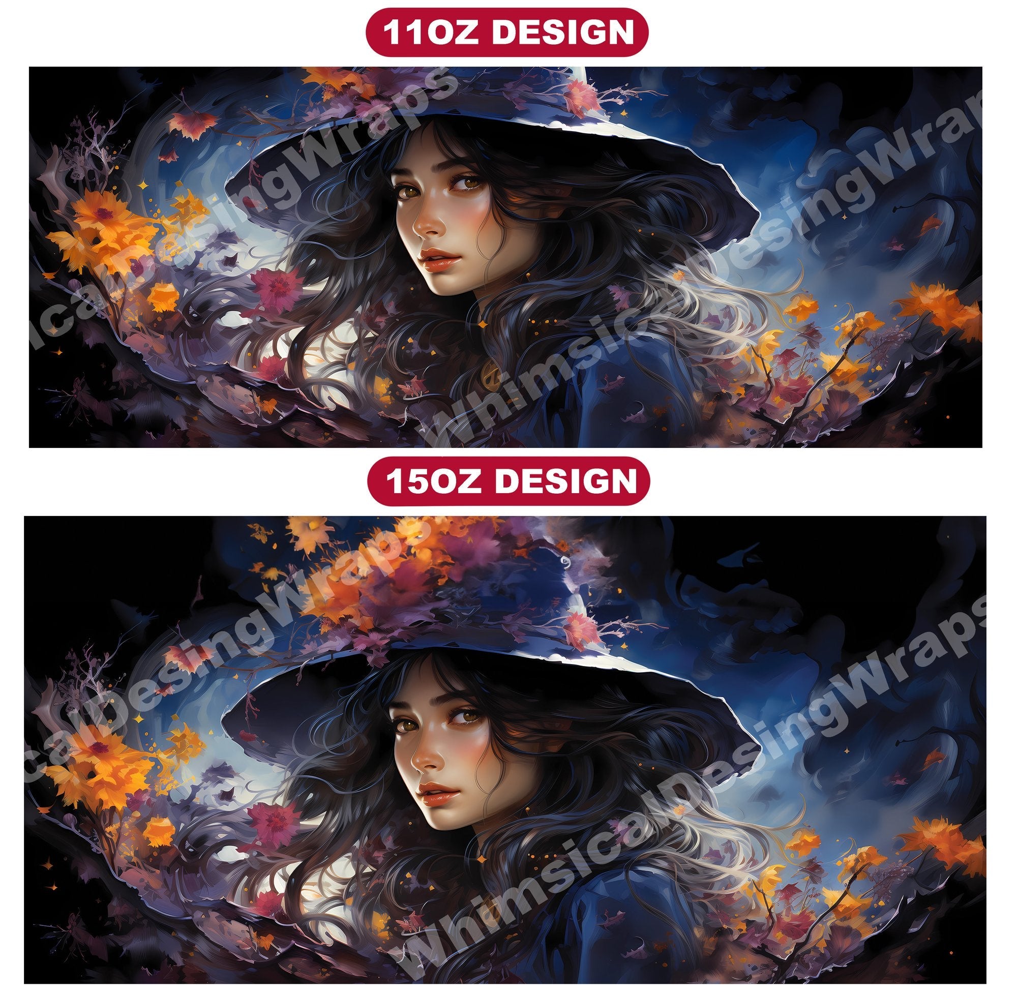 Purple Witches Mug Wrap