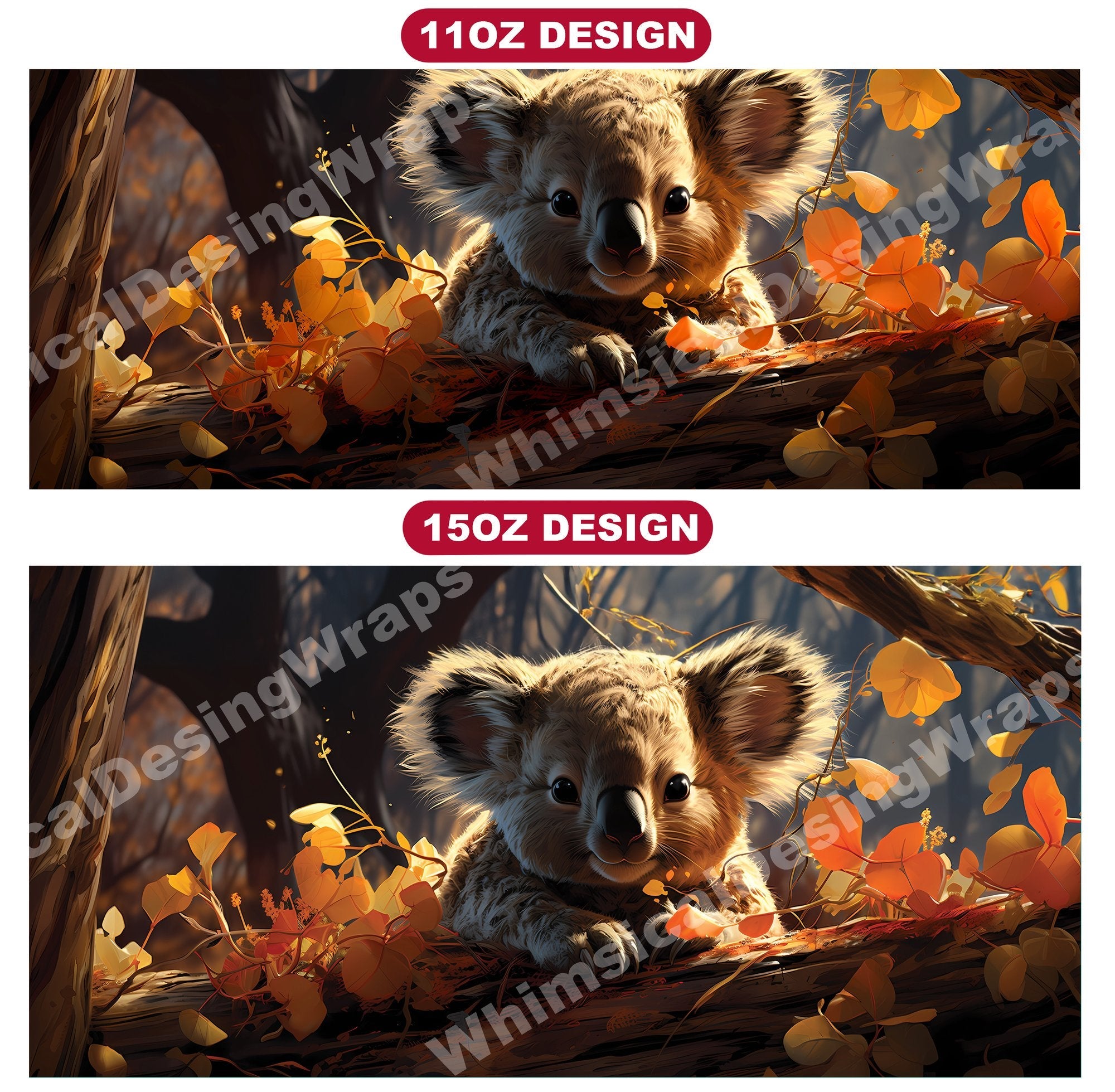 Baby Koalas Mug Wrap