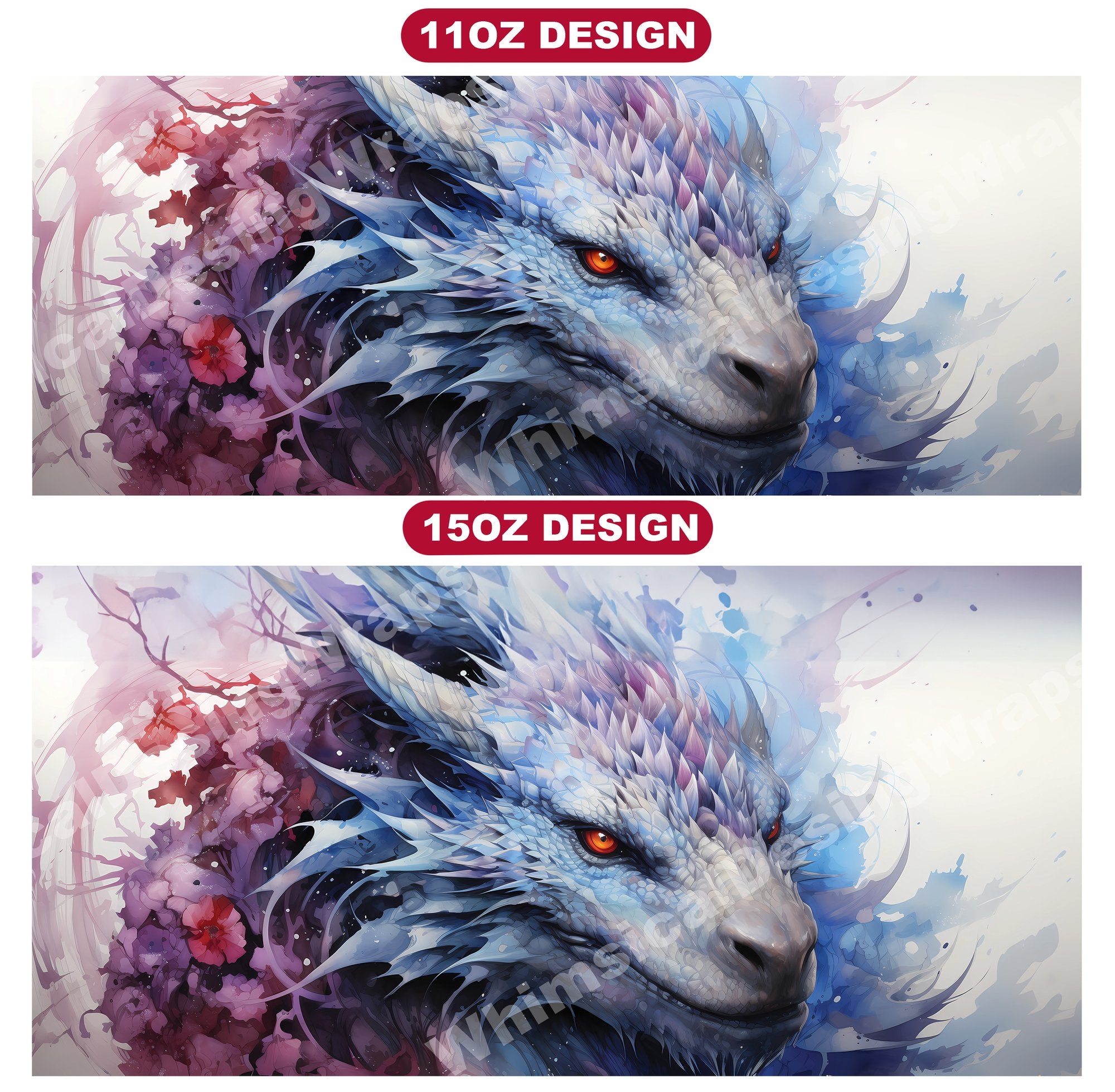 Ice Dragon Mug Wrap