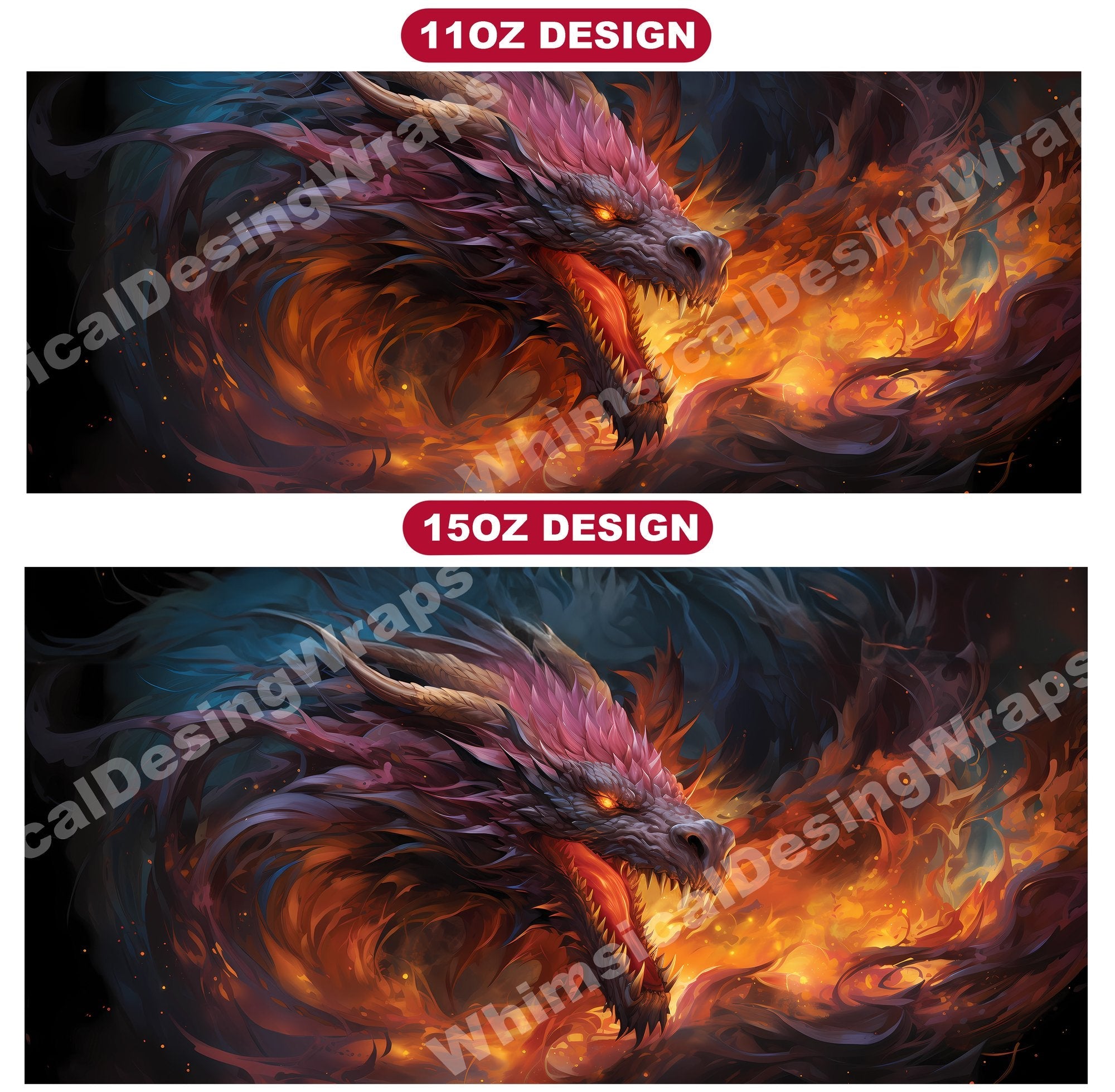 Fire Dragon Mug Wrap