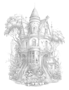 Intricate Garden Houses Coloring Book - CraftNest - Digital Crafting and Art