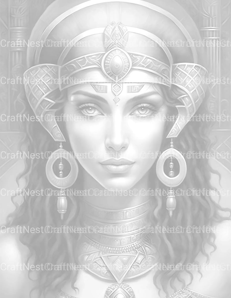 Ancient Egypt Queen Coloring Book 2 - CraftNest - Digital Crafting and Art