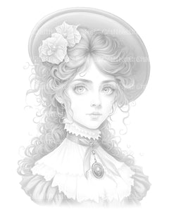 Viking Girl Coloring Book - CraftNest - Digital Crafting and Art