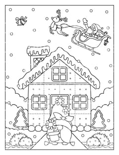 Kids Christmas Coloring Book - CraftNest - Digital Crafting and Art