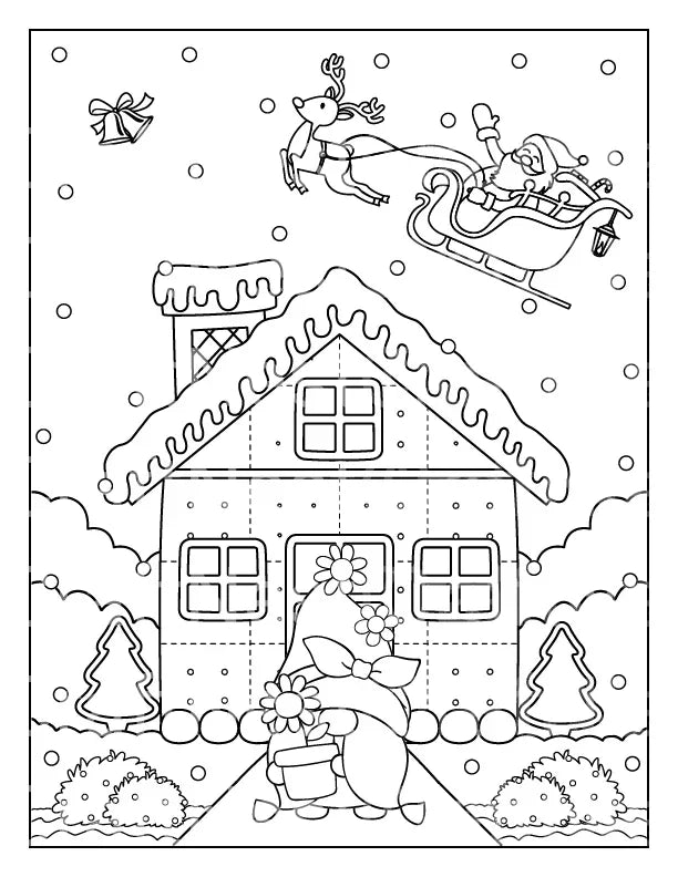 Kids Christmas Coloring Book - CraftNest - Digital Crafting and Art