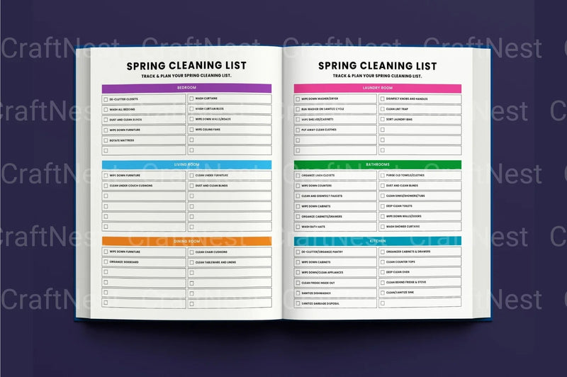 ADHD Cleaning Tracker: Stay Organized and Focused - CraftNest - Digital Crafting and Art