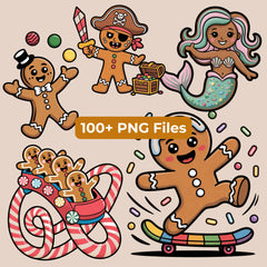 Gingerbread Clipart Bundle - CraftNest - Digital Crafting and Art