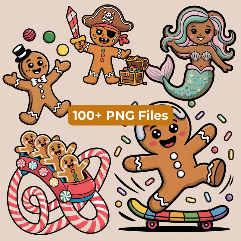 Gingerbread Clipart Bundle - CraftNest - Digital Crafting and Art