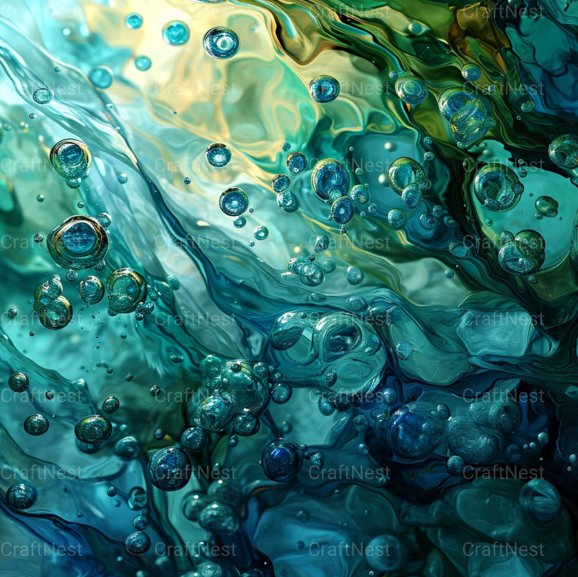 Aquatic Shimmer Texture Papers