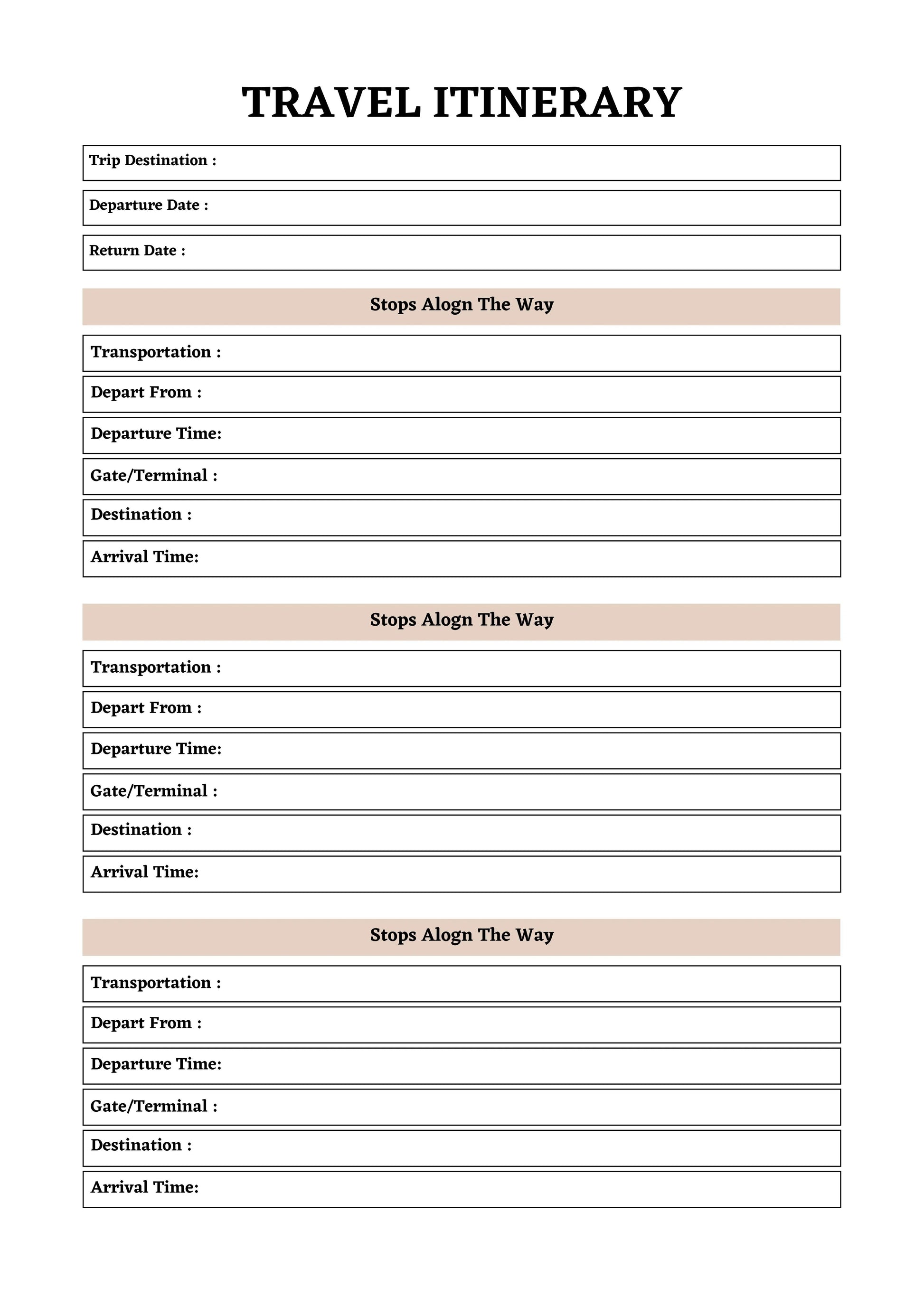 Travel Planner KDP Planner - CraftNest - Digital Crafting and Art