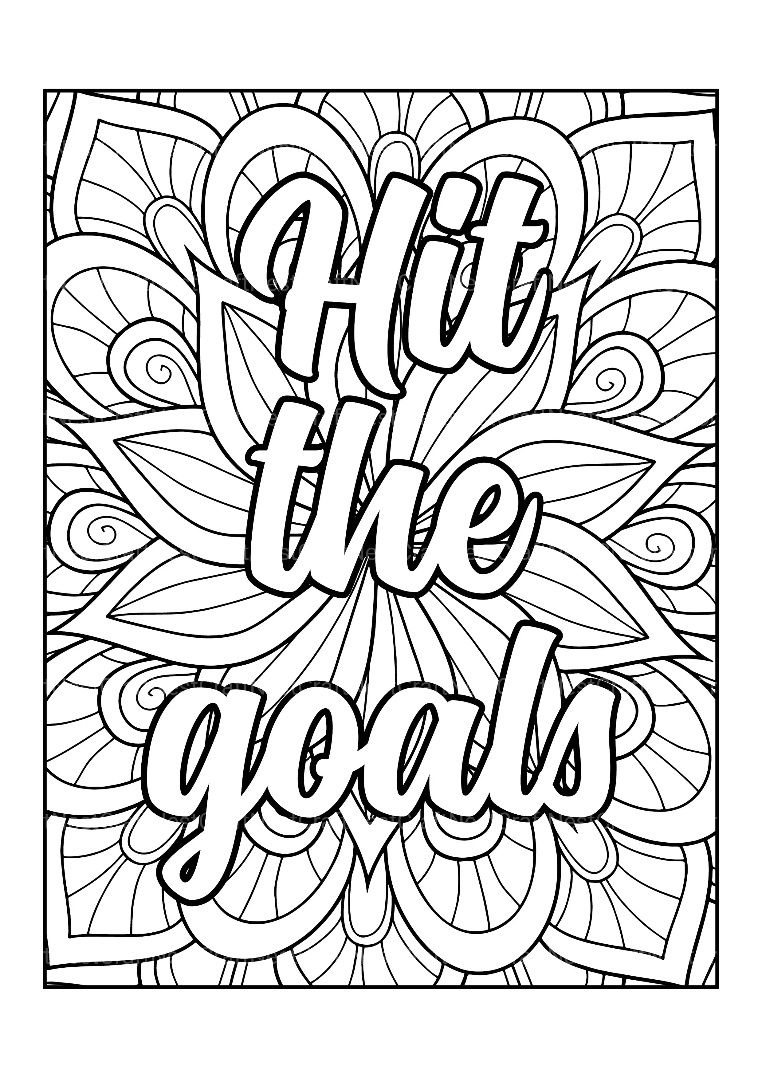 Motivational Quotes Coloring Book 3 - CraftNest - Digital Crafting and Art