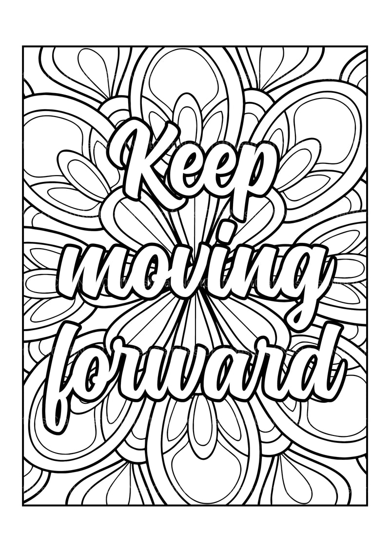 Motivational Quotes Coloring Book 3 - CraftNest - Digital Crafting and Art