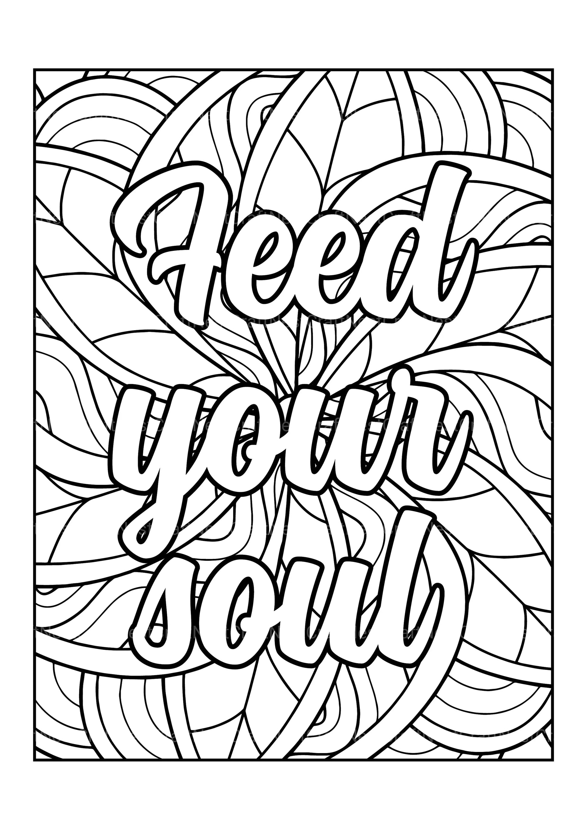 Motivational Quotes Coloring Book 3 - CraftNest - Digital Crafting and Art