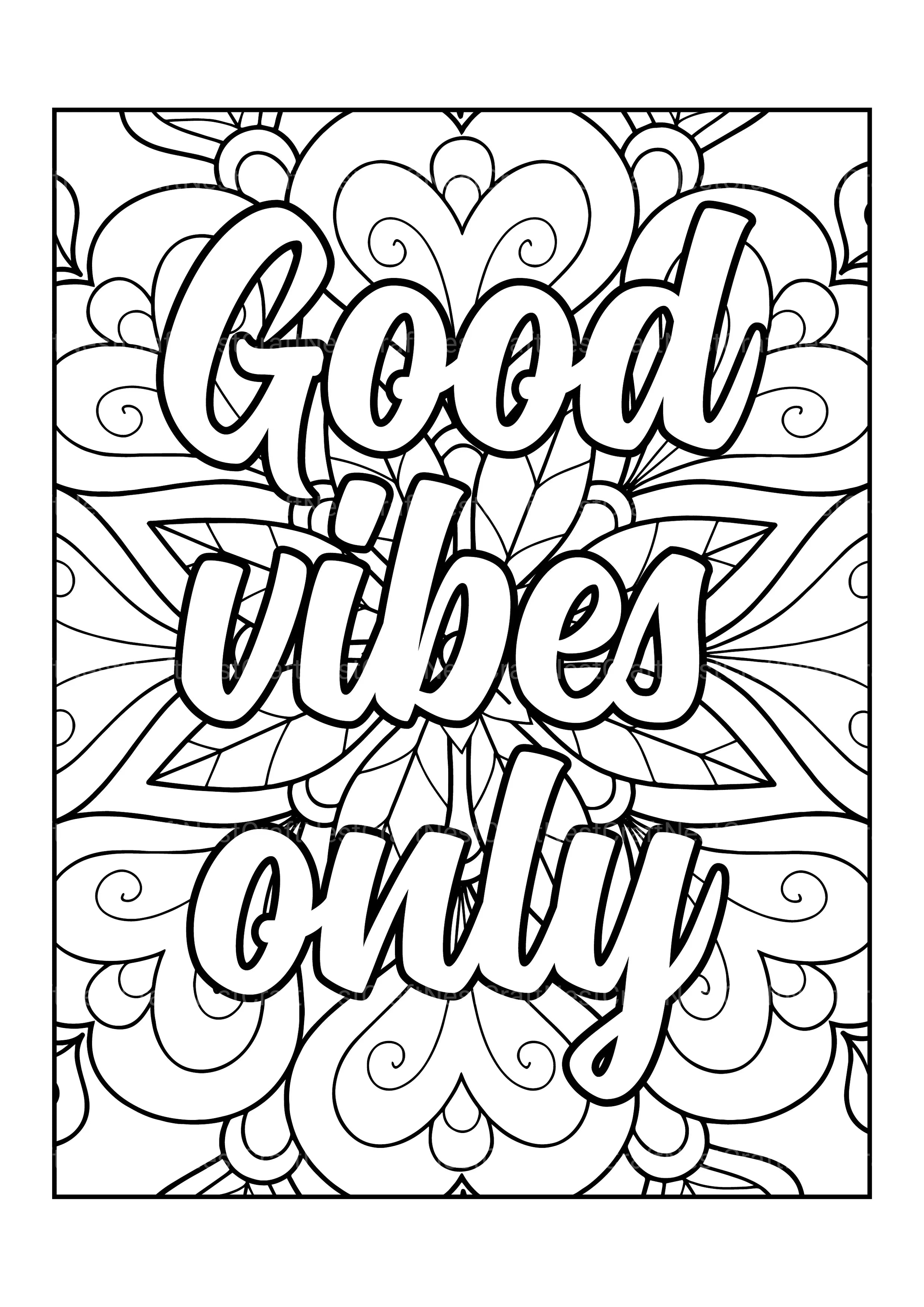 Motivational Quotes Coloring Book 3 - CraftNest - Digital Crafting and Art