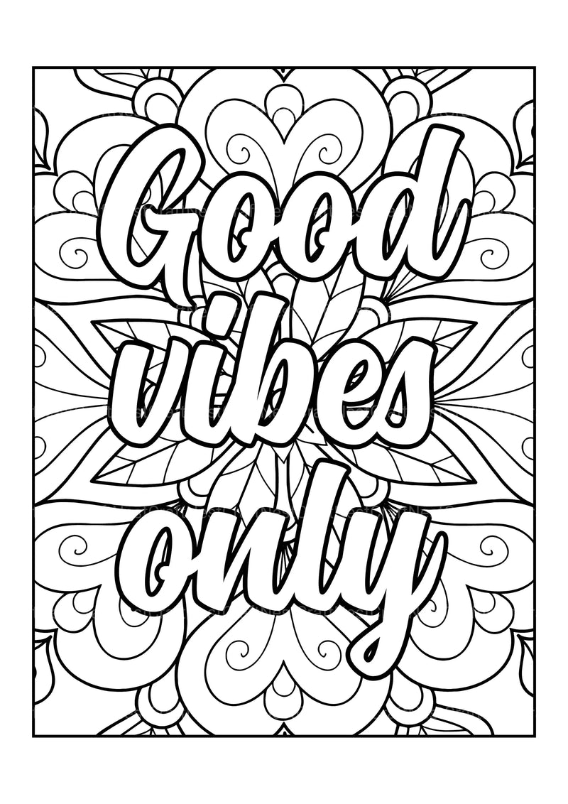 Motivational Quotes Coloring Book 3 - CraftNest - Digital Crafting and Art