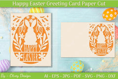 Easter Greeting Card SVG Bundle 5 - CraftNest - Digital Crafting and Art