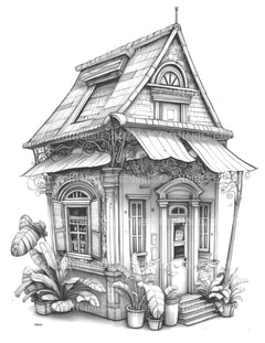 Chile Tiny House Coloring Book - CraftNest - Digital Crafting and Art