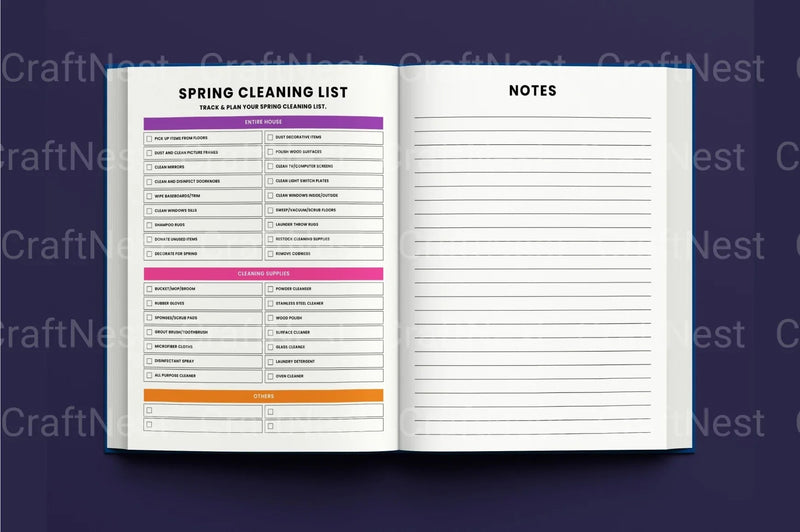 ADHD Cleaning Tracker: Stay Organized and Focused - CraftNest - Digital Crafting and Art