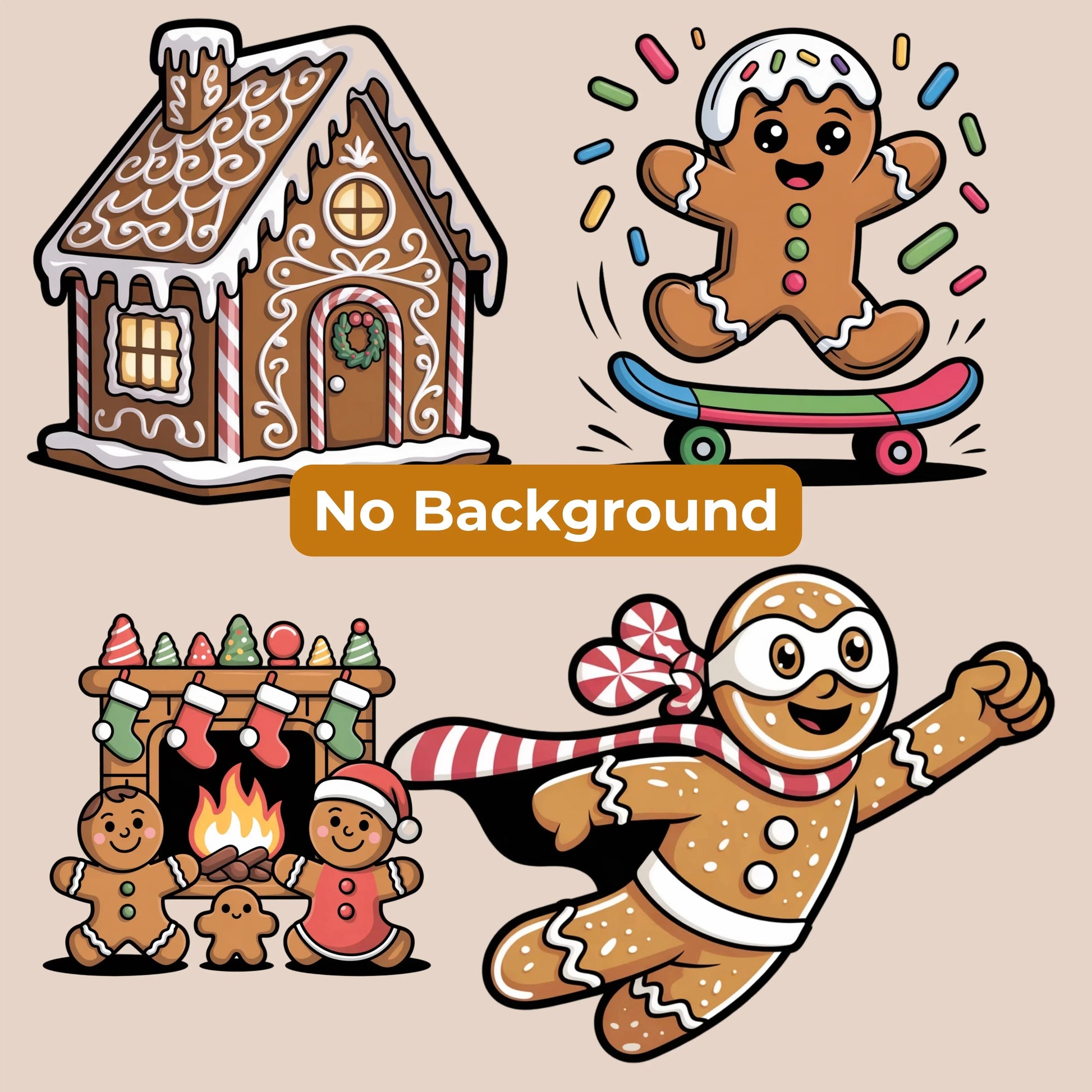 Gingerbread Clipart Bundle - CraftNest - Digital Crafting and Art
