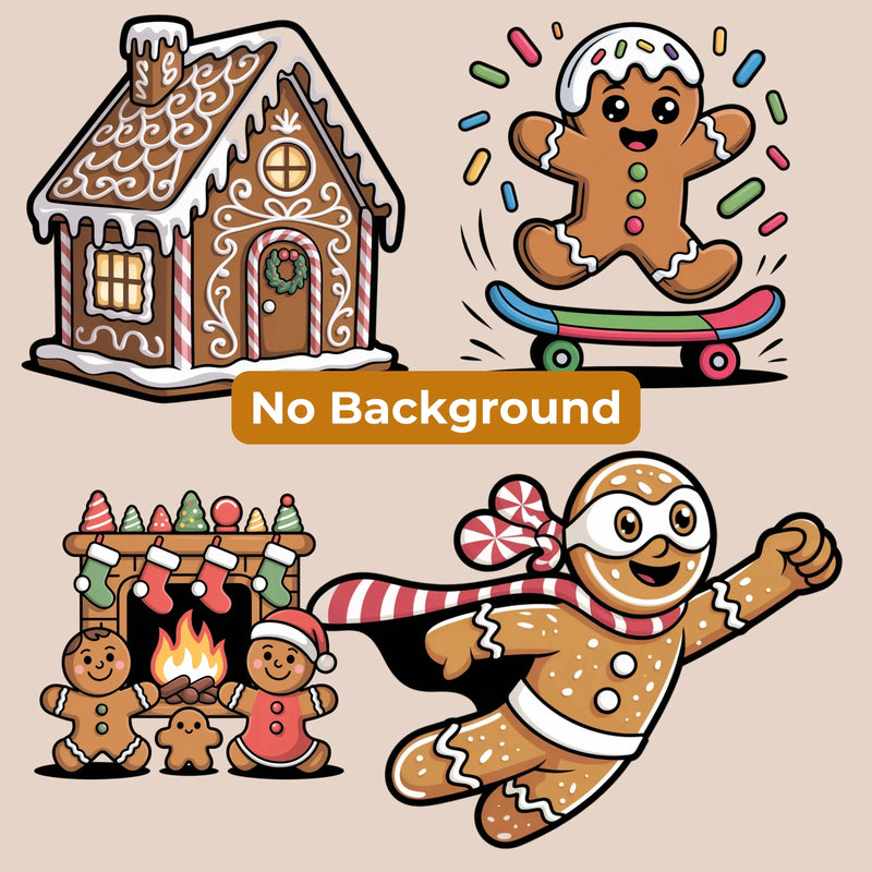 Gingerbread Clipart Bundle - CraftNest - Digital Crafting and Art