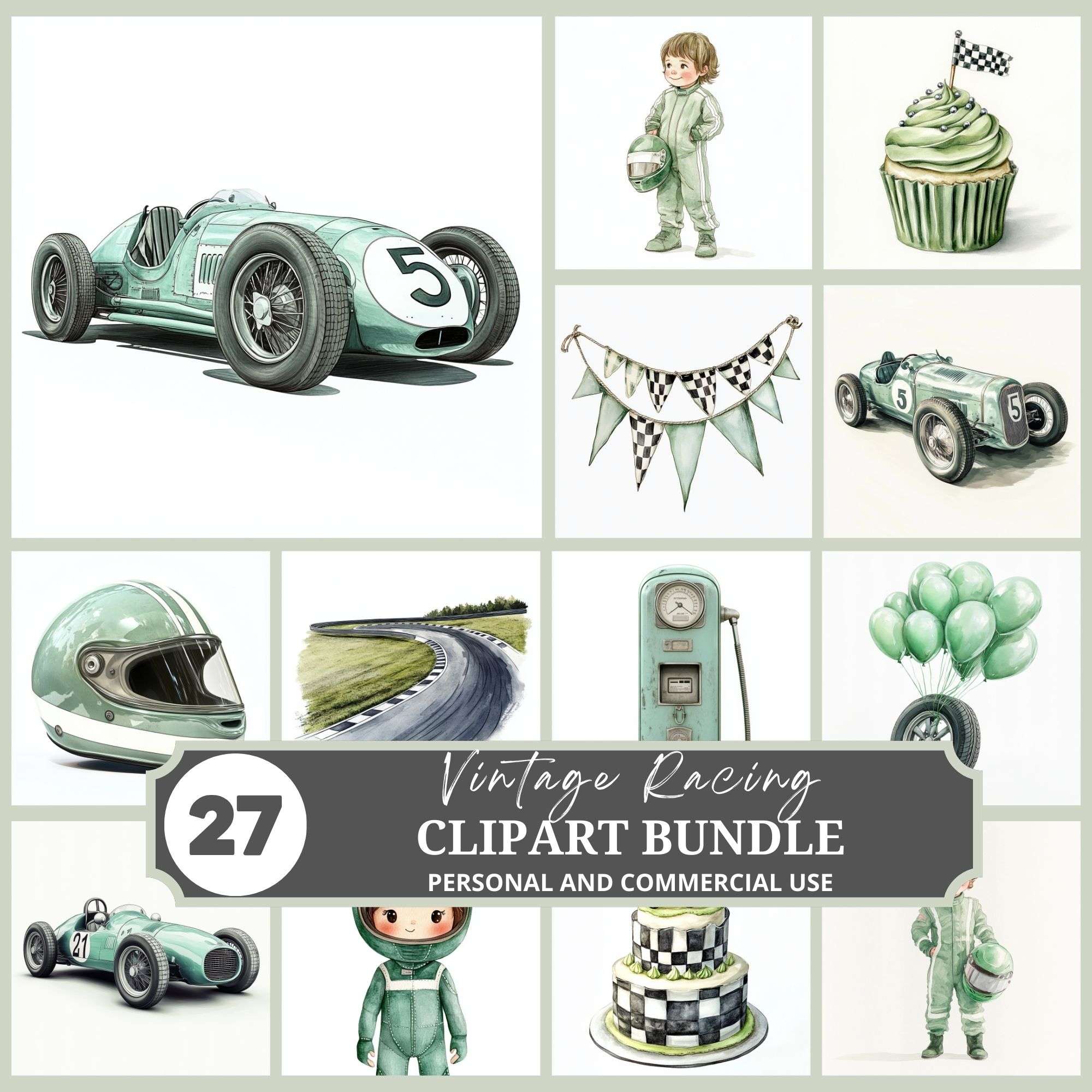 Car Racing Clipart