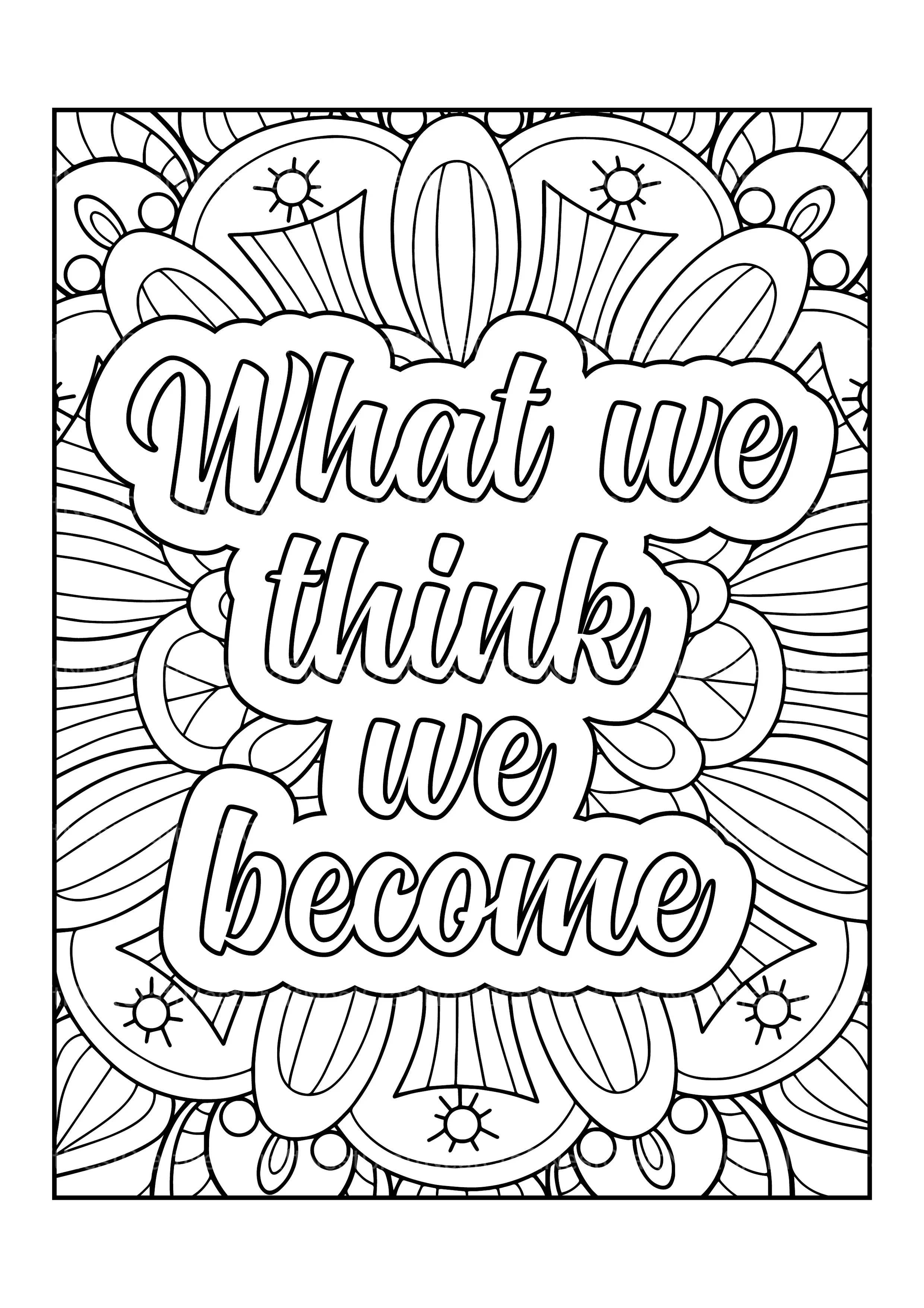 Motivational Quotes Coloring Book 4 - CraftNest - Digital Crafting and Art