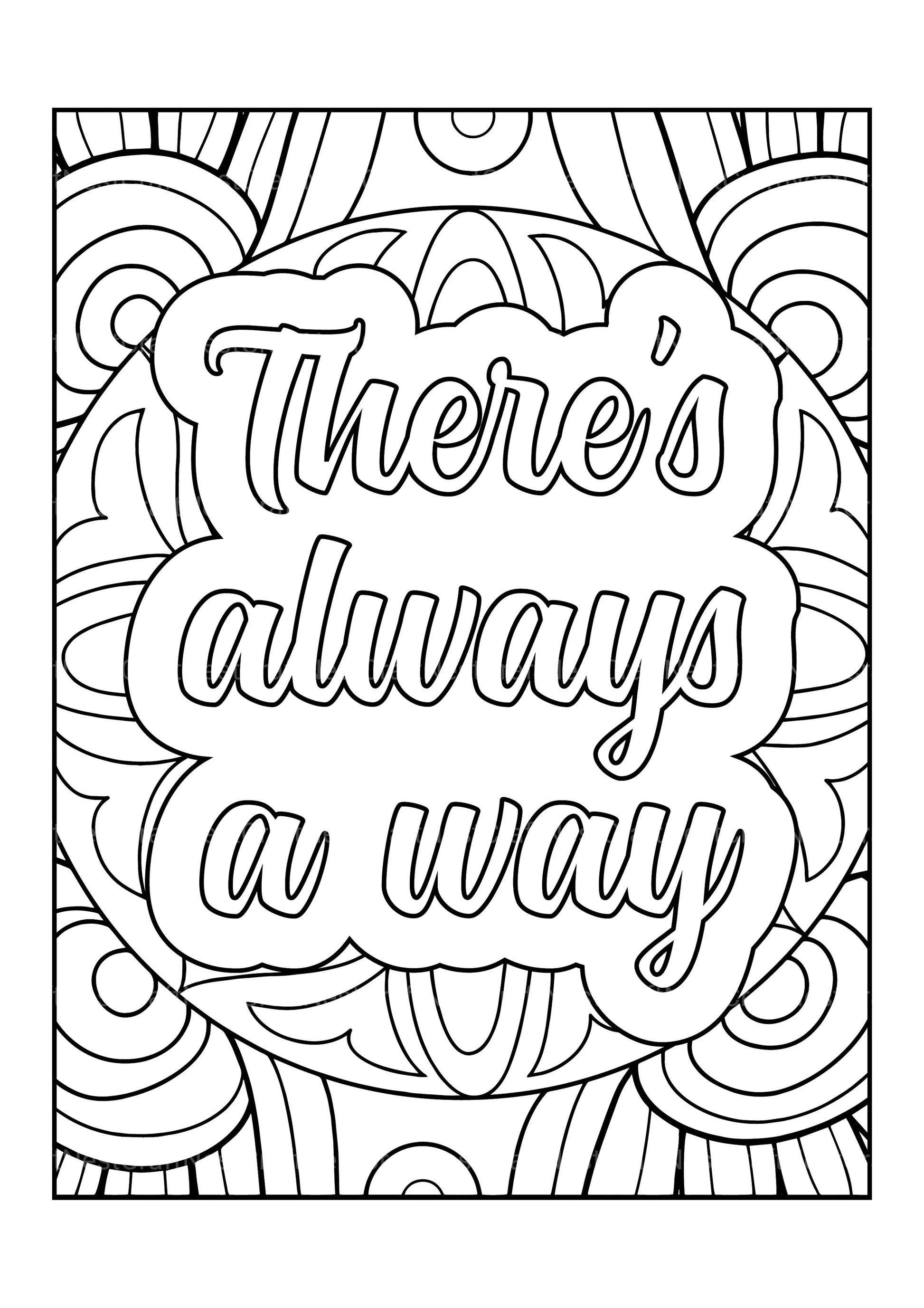 Motivational Quotes Coloring Book 4 - CraftNest - Digital Crafting and Art