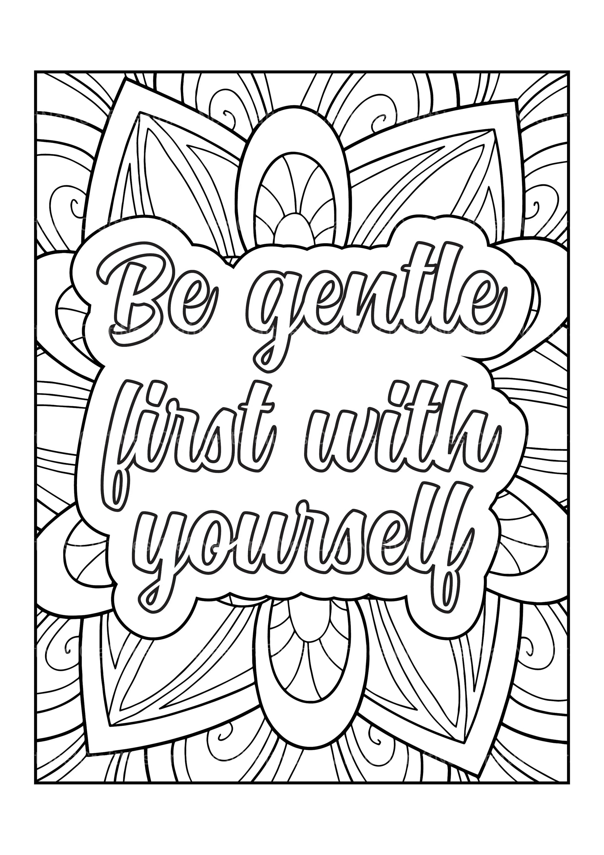 Motivational Quotes Coloring Book 4 - CraftNest - Digital Crafting and Art
