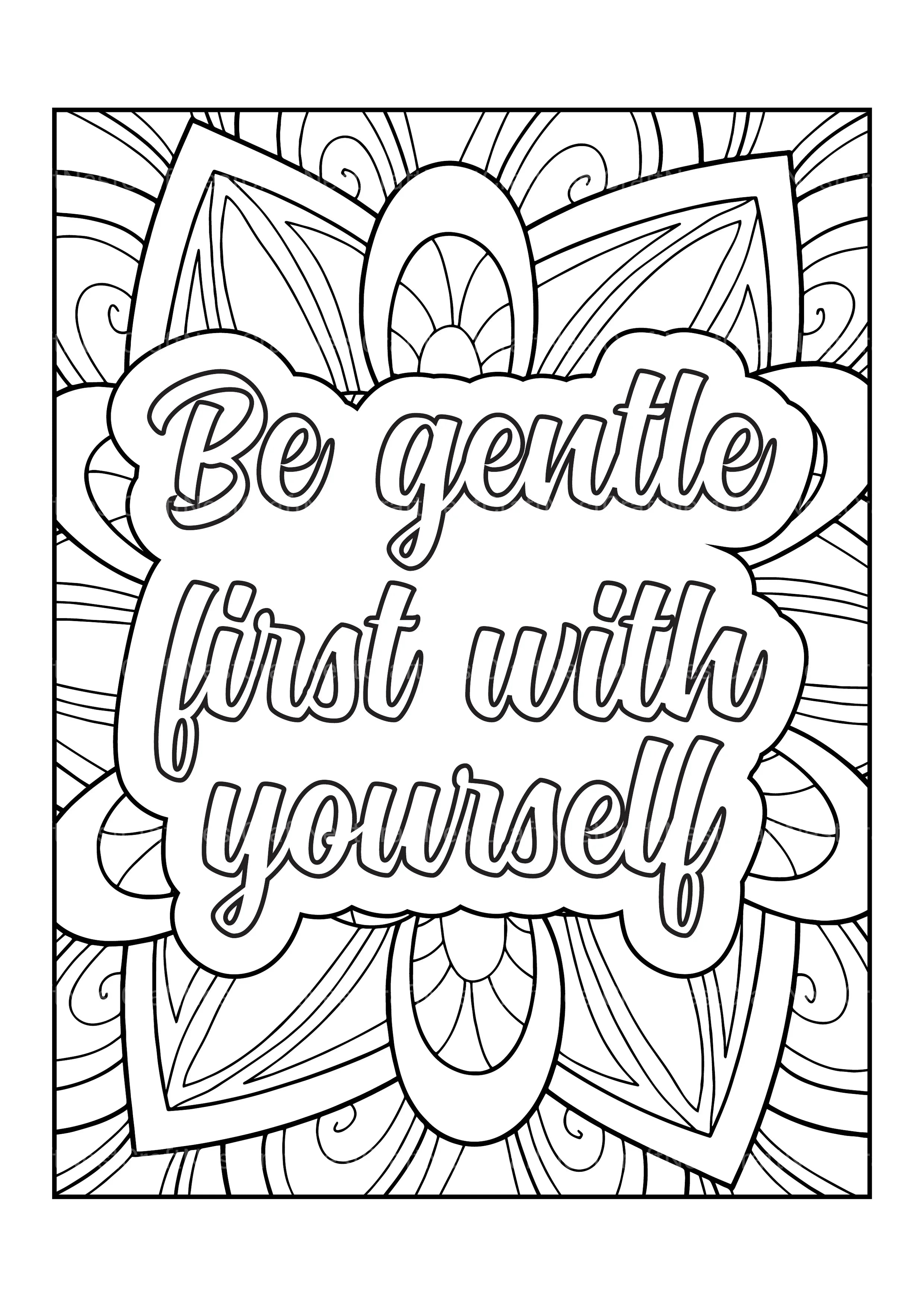Motivational Quotes Coloring Book 4 - CraftNest - Digital Crafting and Art