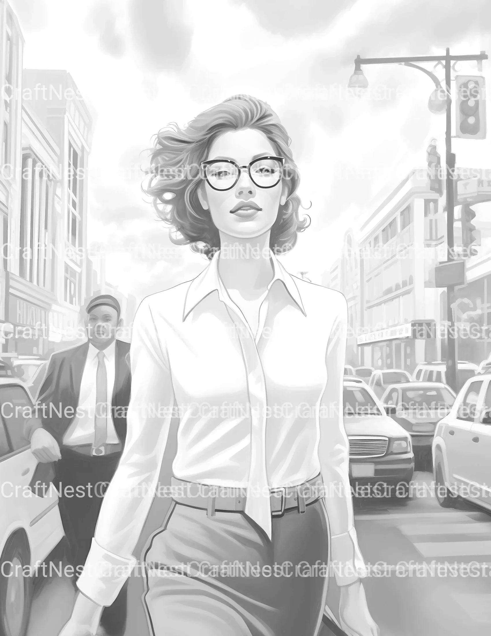 Business Women Coloring Book - CraftNest - Digital Crafting and Art