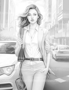 Business Women Coloring Book - CraftNest - Digital Crafting and Art
