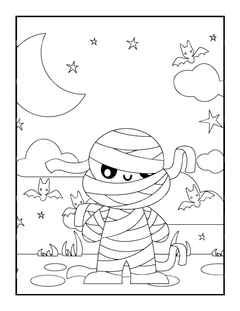 Kids Halloween Ghost Coloring Book 2 - CraftNest - Digital Crafting and Art