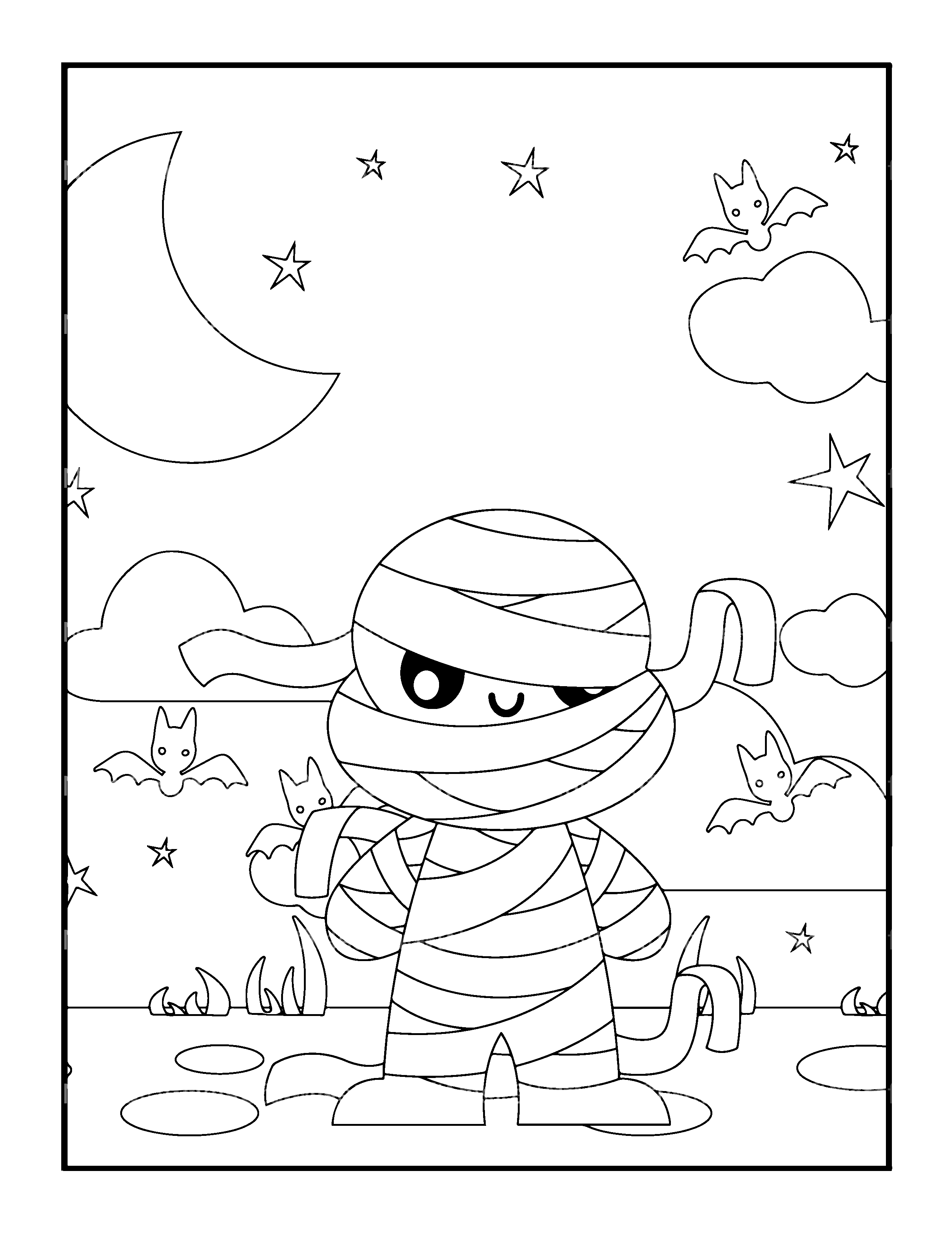 Kids Halloween Ghost Coloring Book 2 - CraftNest - Digital Crafting and Art