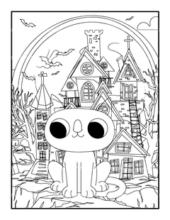 Kids Halloween Ghost Coloring Book 2 - CraftNest - Digital Crafting and Art