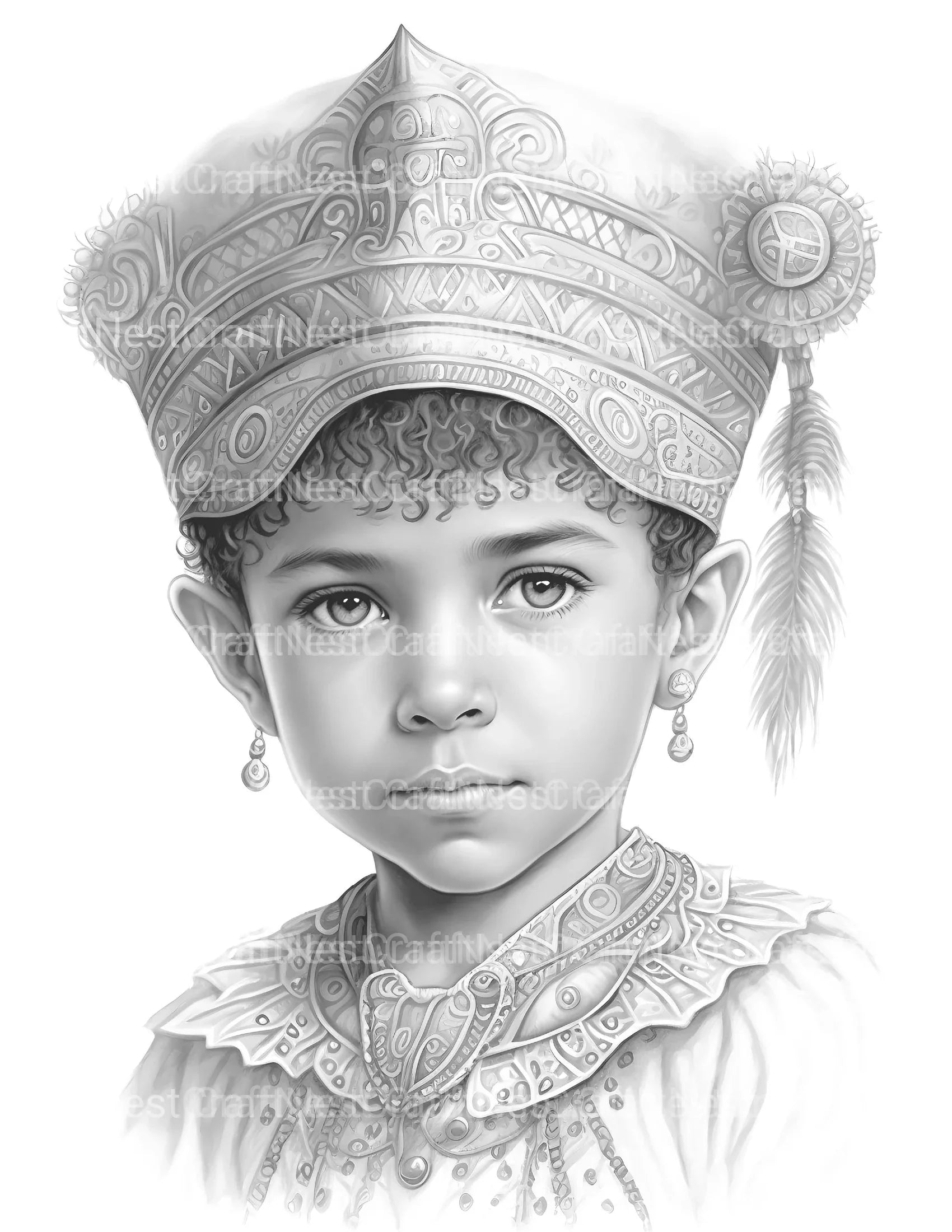 Cute Girl Coloring Book - CraftNest - Digital Crafting and Art