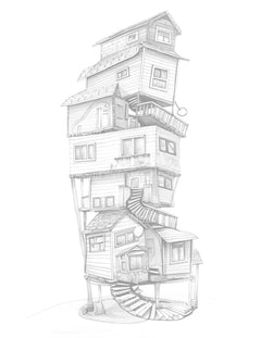 Contemporary Tiny House Coloring Book - CraftNest - Digital Crafting and Art