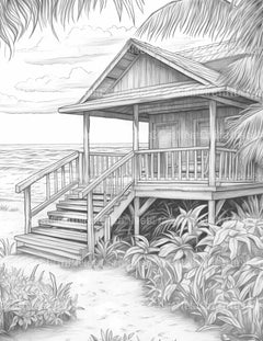 Tropical Beach Coloring Book - CraftNest - Digital Crafting and Art