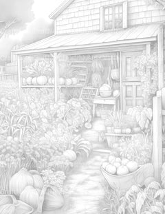 Farmers Garden Coloring Book - CraftNest - Digital Crafting and Art
