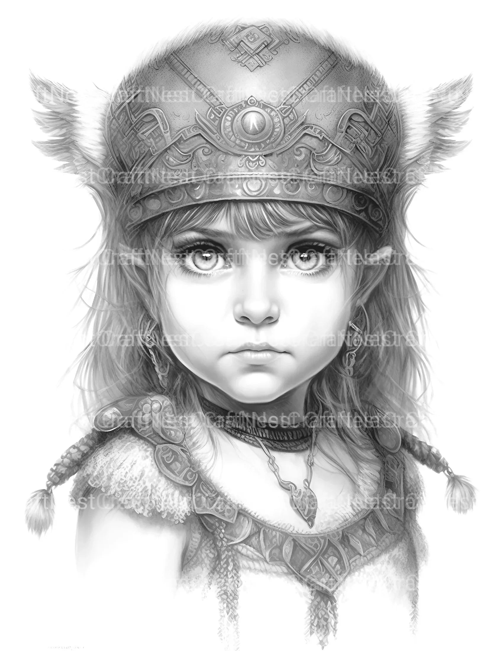 Bavarian Girl Coloring Book 2 - CraftNest - Digital Crafting and Art