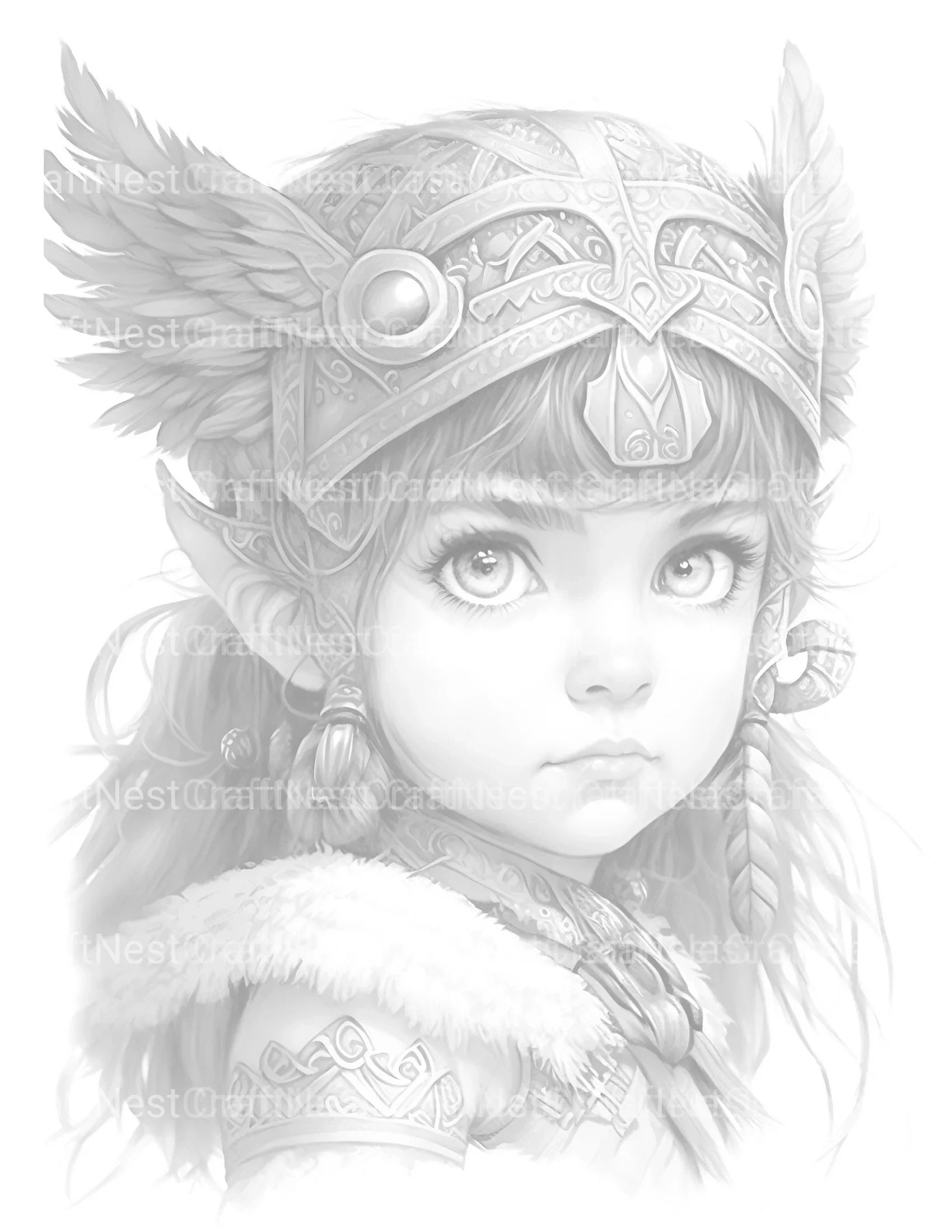 Bavarian Girl Coloring Book 2 - CraftNest - Digital Crafting and Art