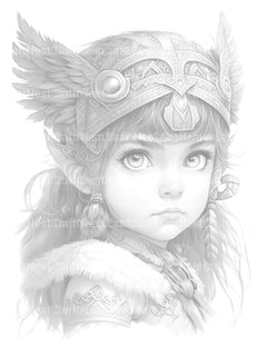 Bavarian Girl Coloring Book 2 - CraftNest - Digital Crafting and Art