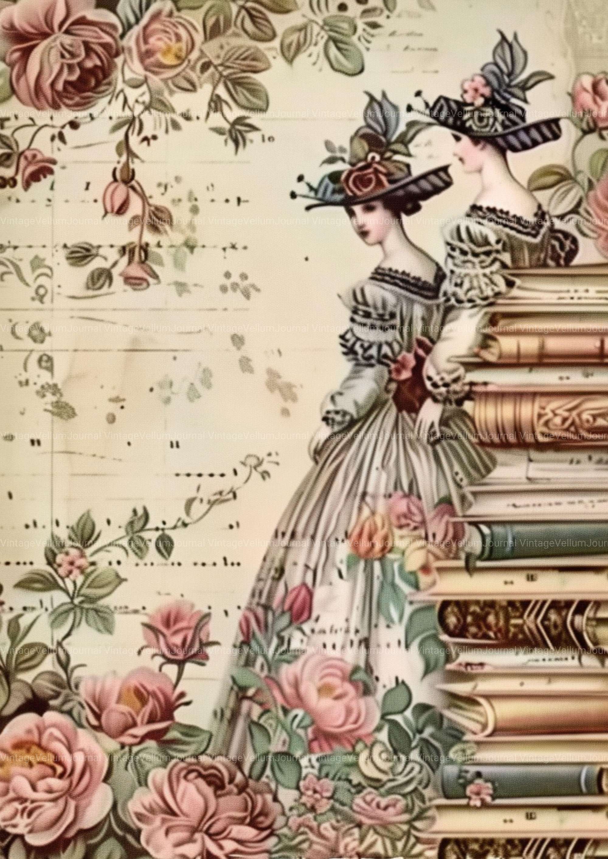 Book Junk Journal Pages