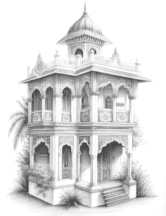 Indian Tiny House Coloring Book - CraftNest - Digital Crafting and Art