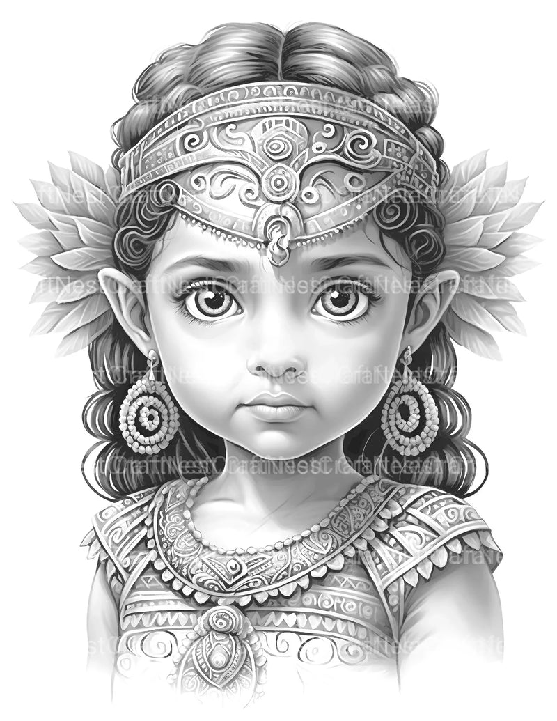Aztec Boy Coloring Book - CraftNest - Digital Crafting and Art