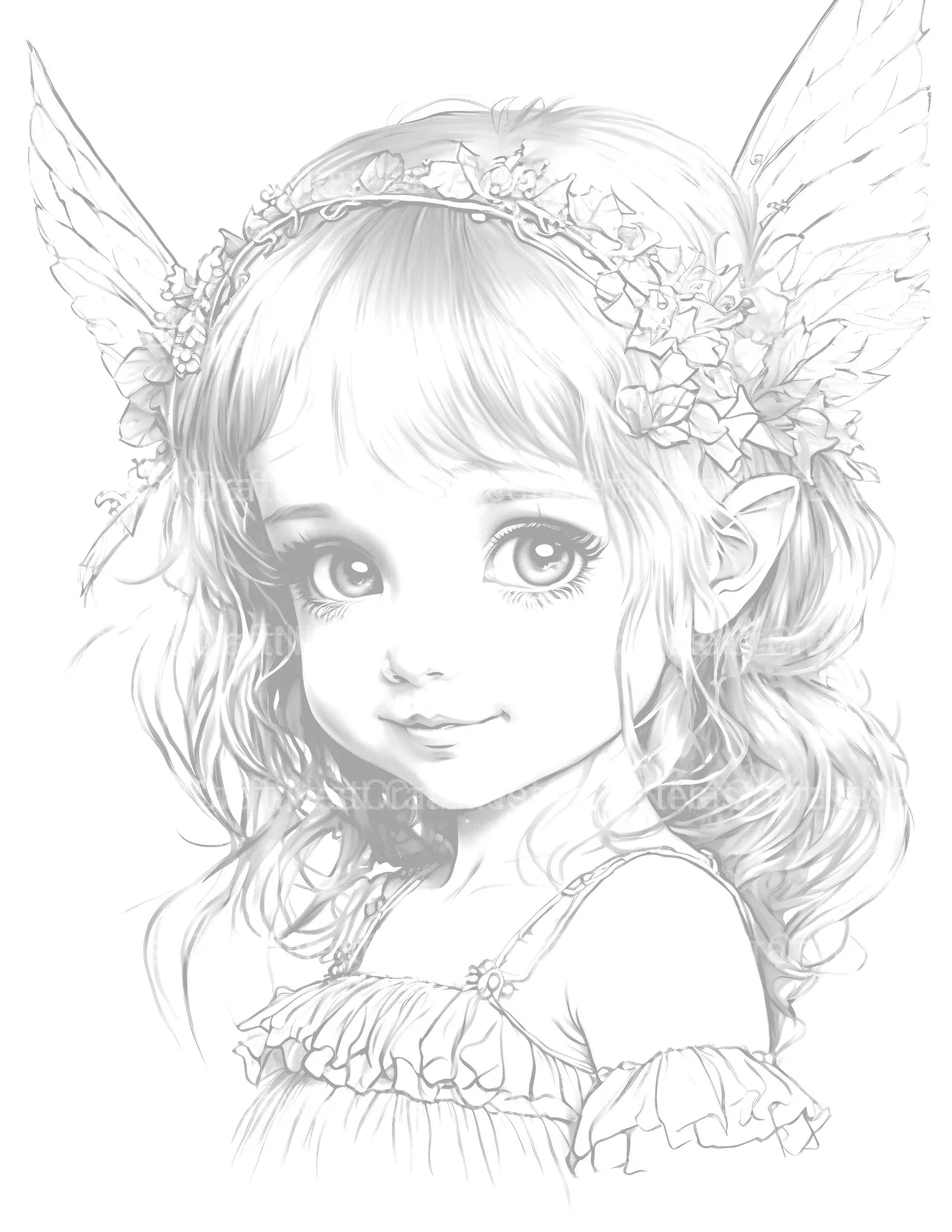 Flower Princess Coloring Book - CraftNest - Digital Crafting and Art
