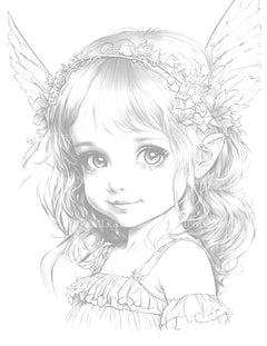 Flower Princess Coloring Book - CraftNest - Digital Crafting and Art